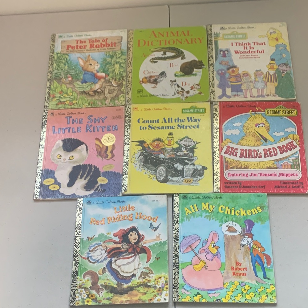 Little Golden Books Lot Of 8 Books